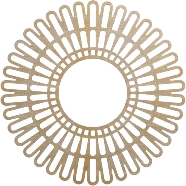 Ekena Millwork Cornelius Wood Fretwork Pierced Ceiling Medallion, Birch, 38"OD x 14 1/8"ID x 1/4"T CMWP38X0250CRBI - main